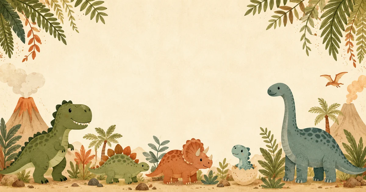 Dinosaur Kids Birthday