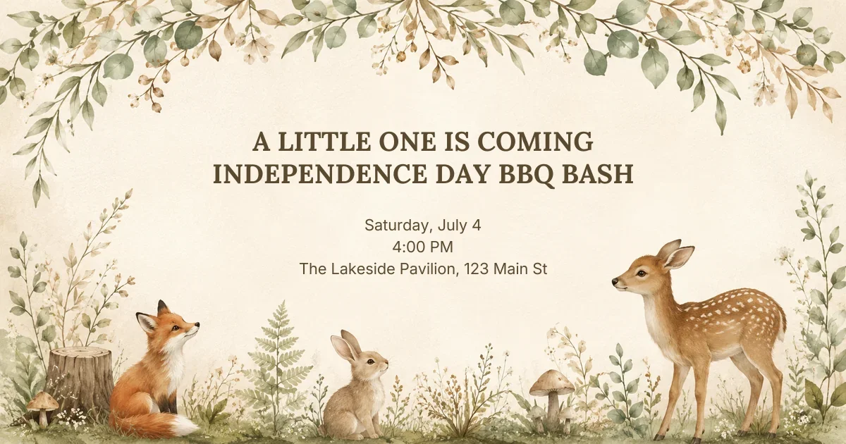Woodland Baby Shower
