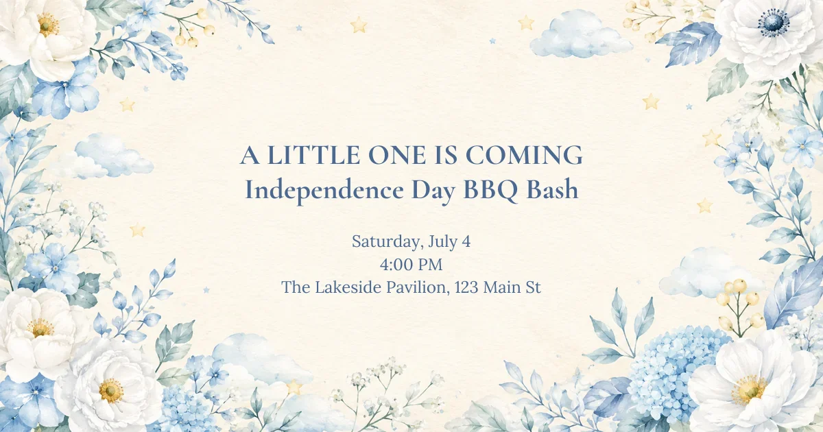 Baby Shower in Blue