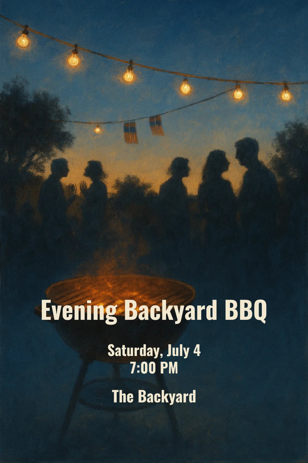 Backyard Evening Grill