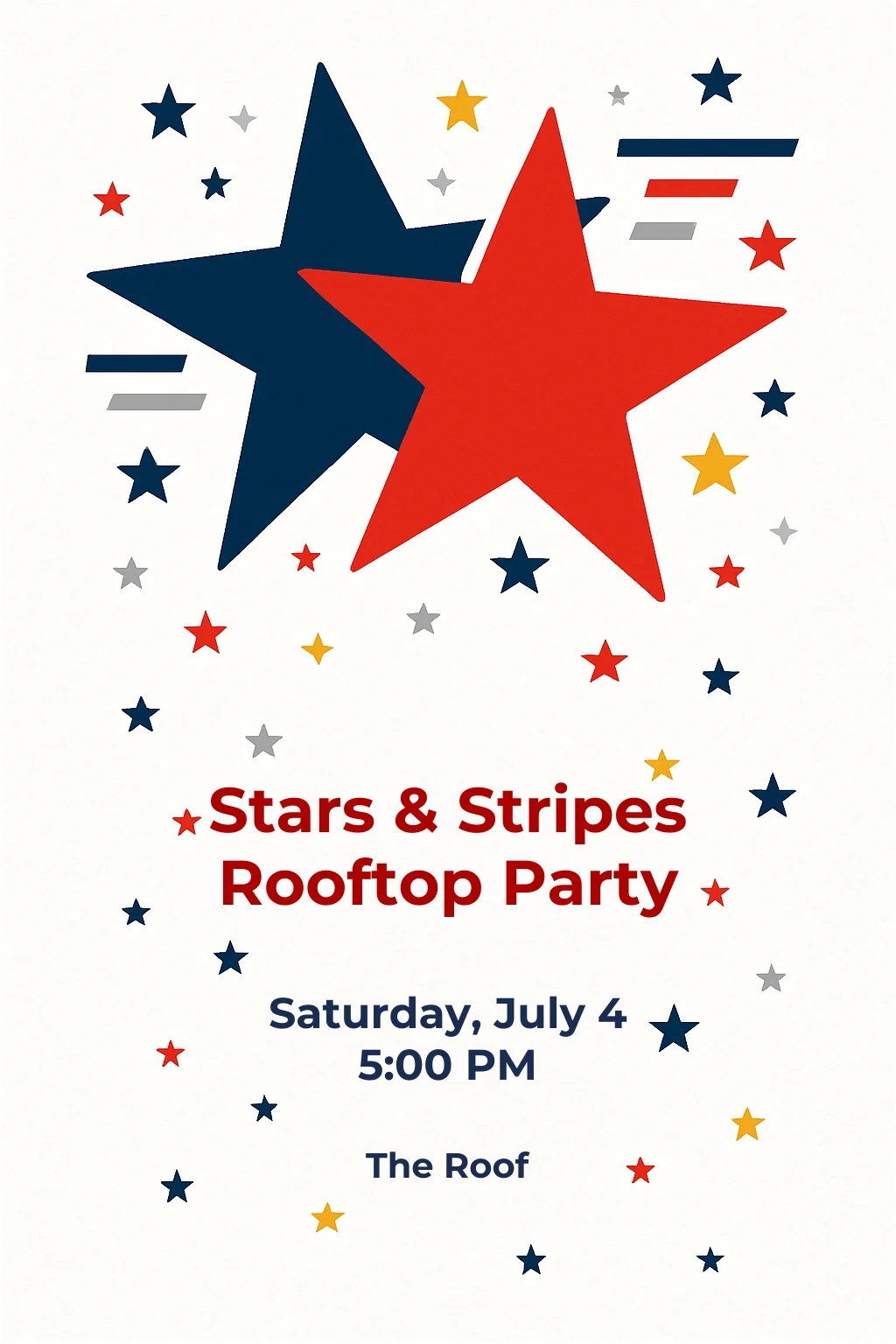 Bold Stars & Stripes July 4th