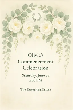 Botanical Elegance Graduation