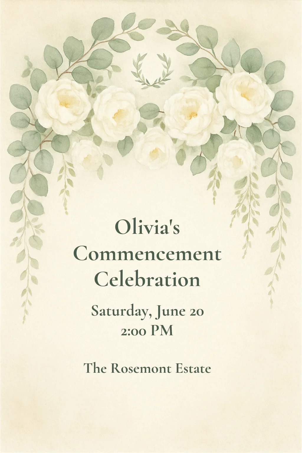 Botanical Elegance Graduation