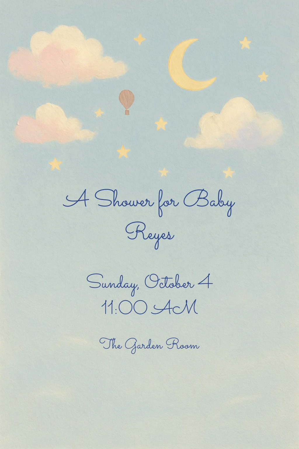 Cloud Nine Baby Shower