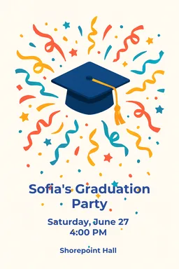 Confetti Burst Graduation