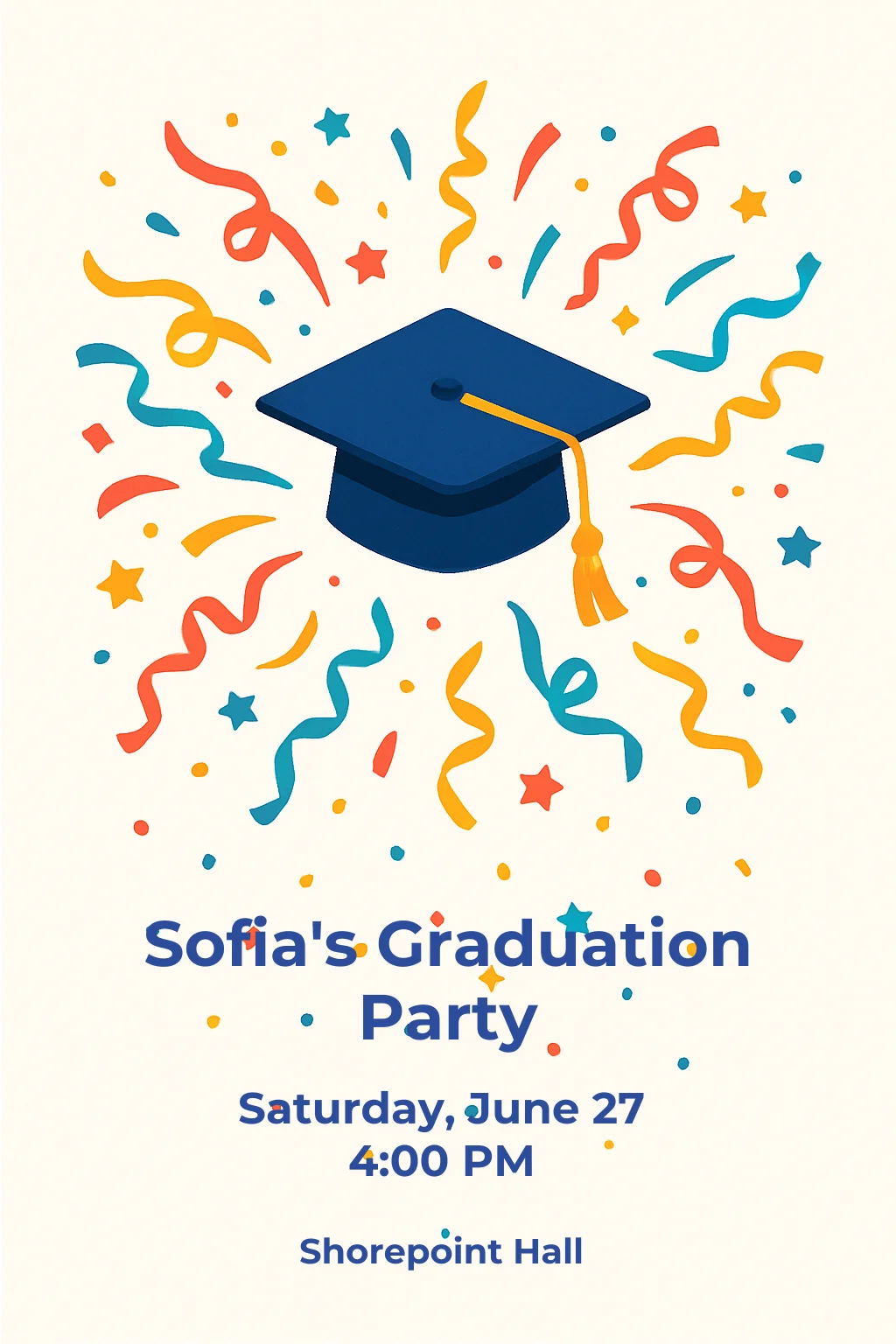 Confetti Burst Graduation