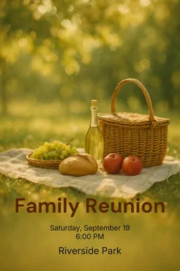 Family Picnic Photoreal