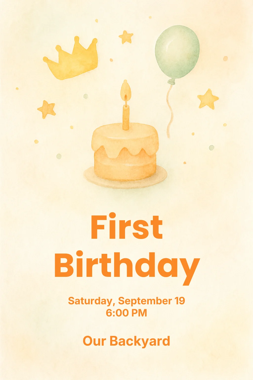 First Birthday