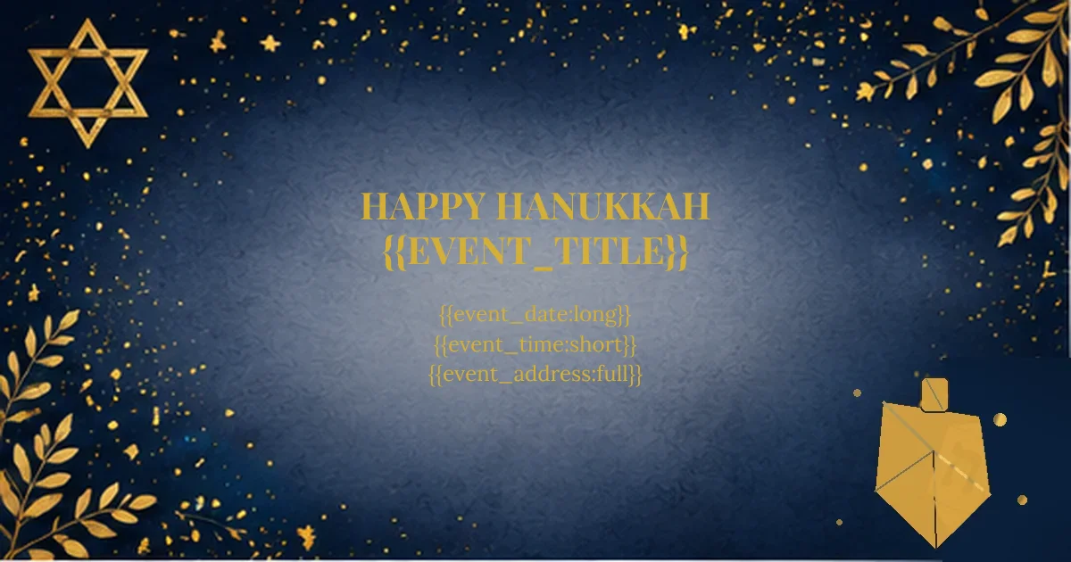 Hanukkah in Blue & Gold