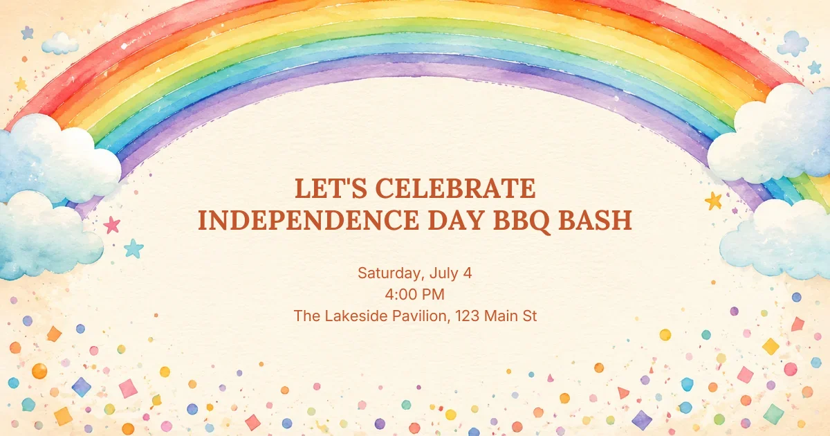 Rainbow Kids Birthday