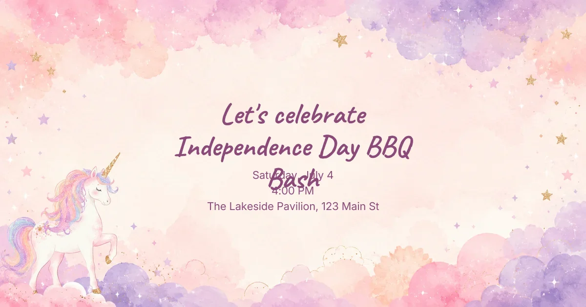 Unicorn Kids Birthday