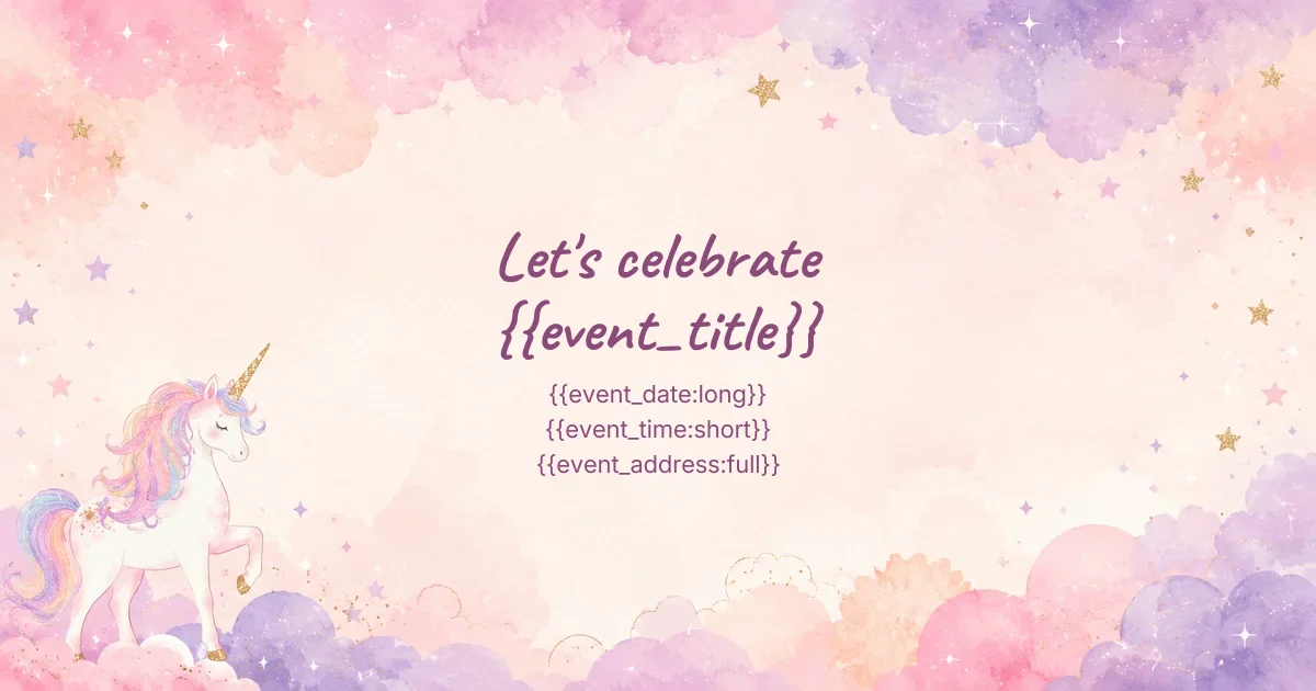 Unicorn Kids Birthday