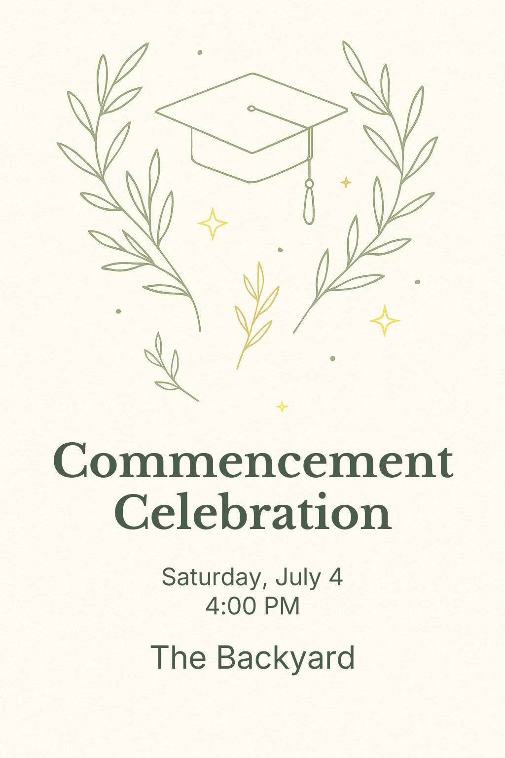 Minimal Laurel Grad
