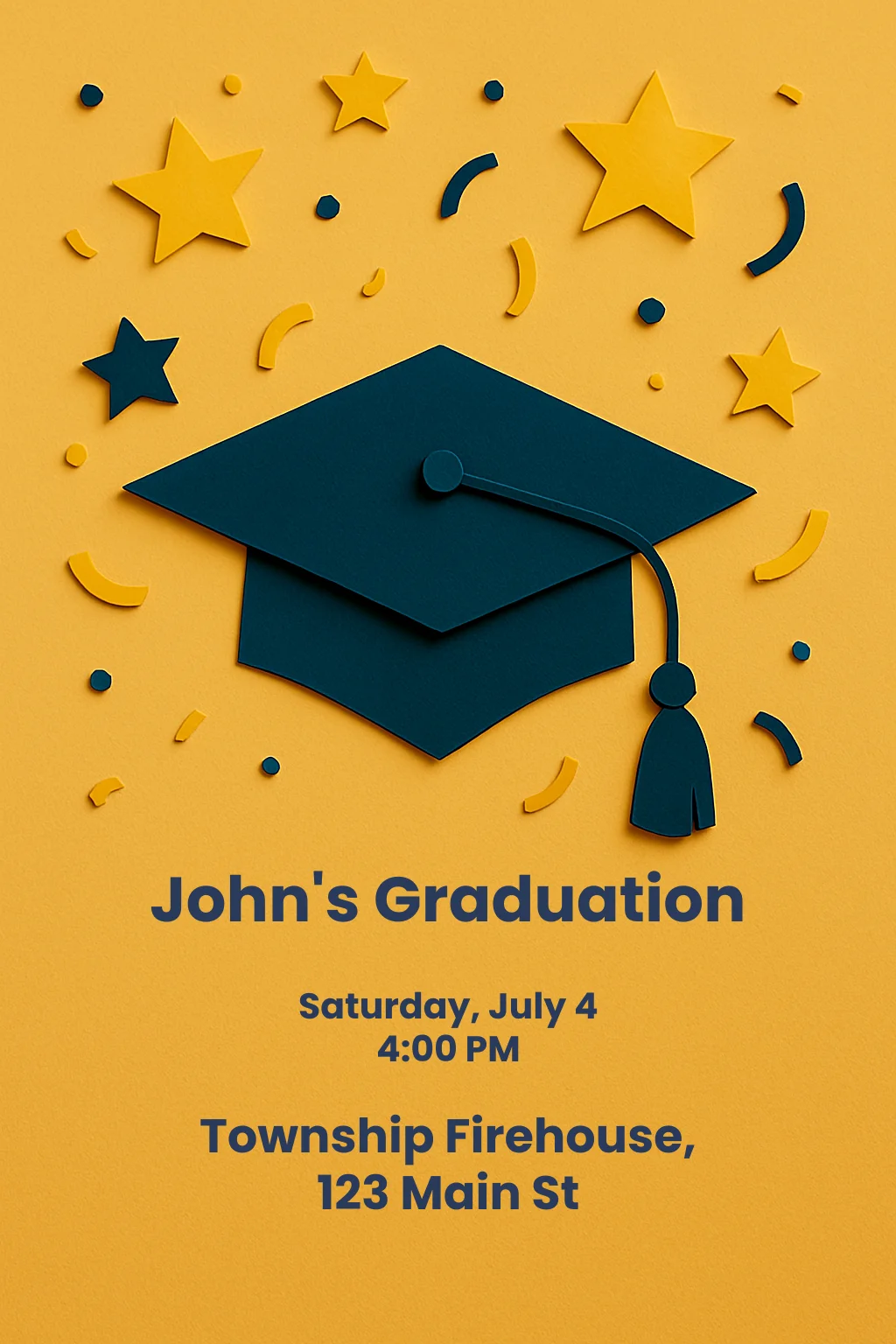 Papercut Grad Cap