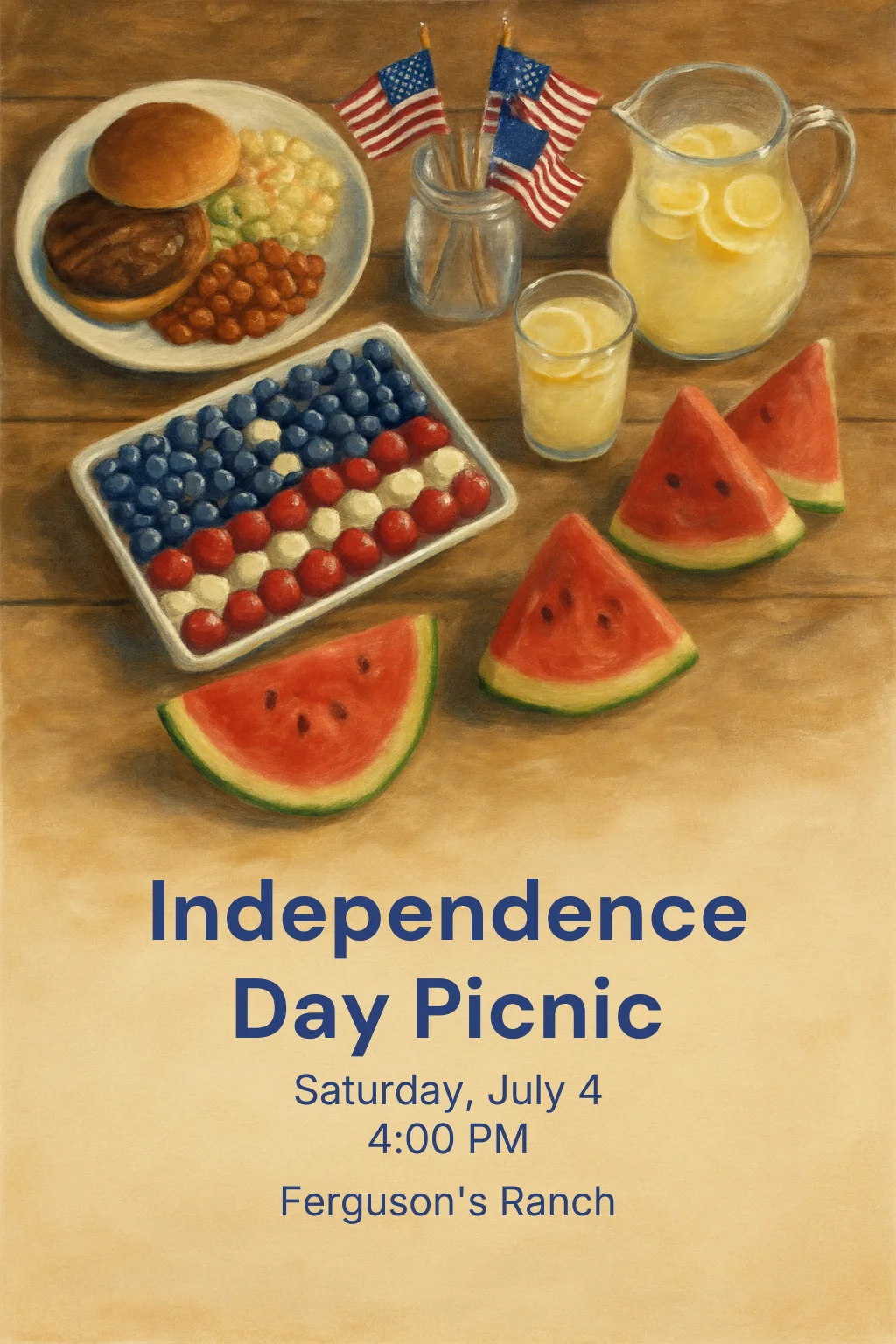 Patriotic Picnic Spread