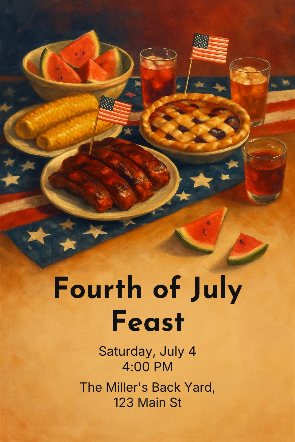 Red White & Blue Feast