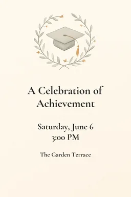 Simple Elegant Graduation
