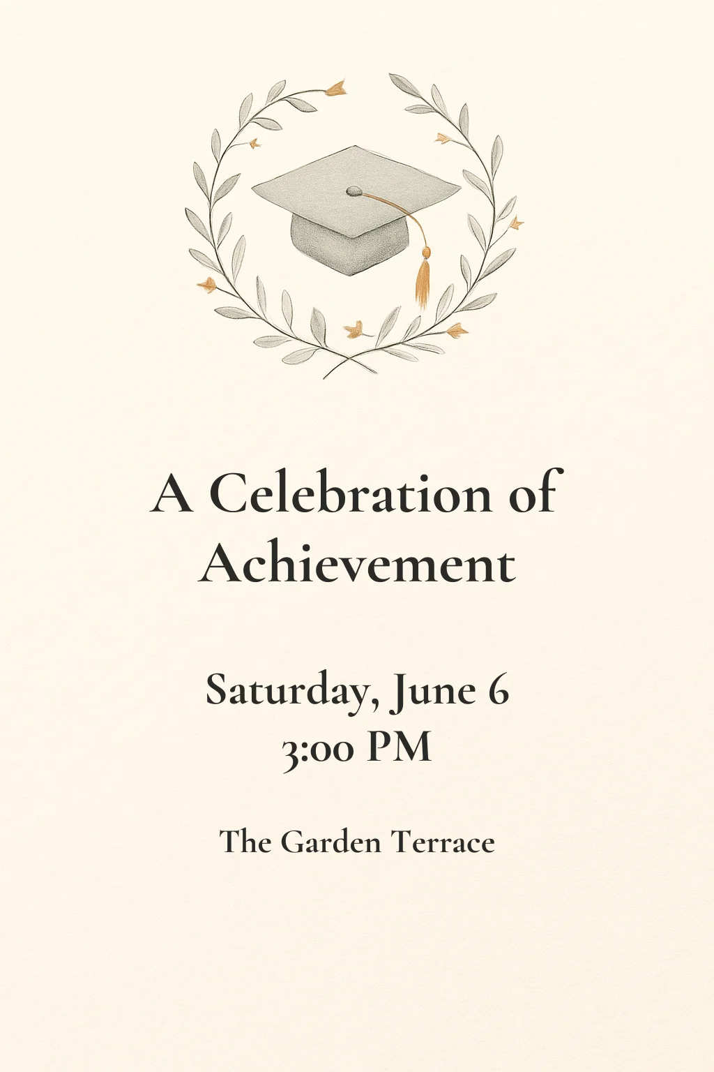 Simple Elegant Graduation