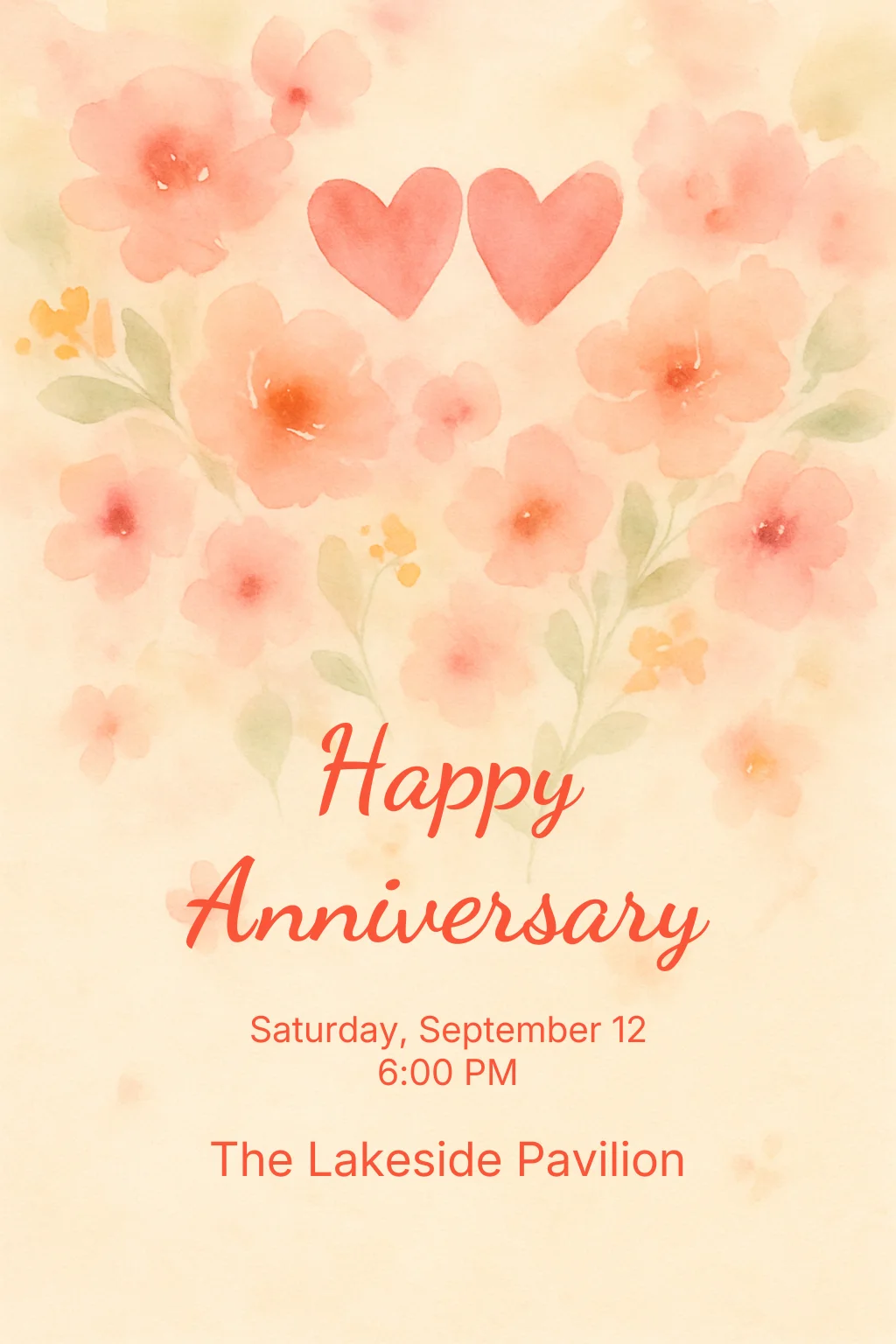 Watercolor Anniversary