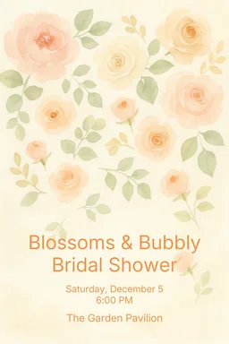 Watercolor Bridal Shower