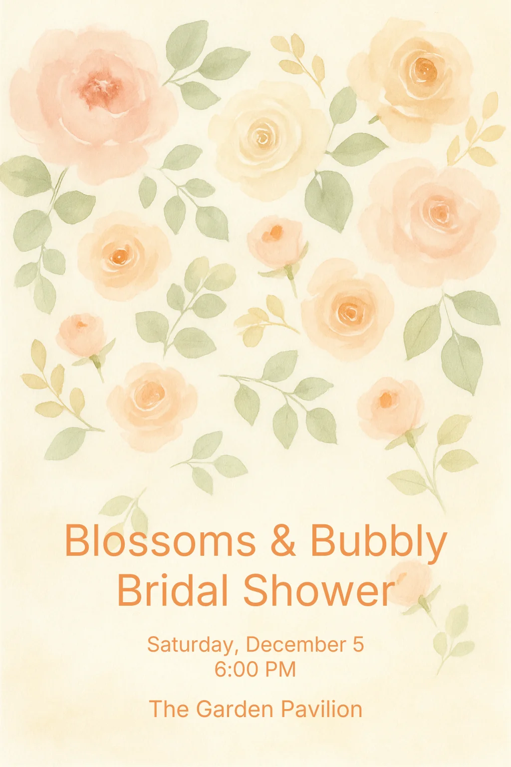 Watercolor Bridal Shower