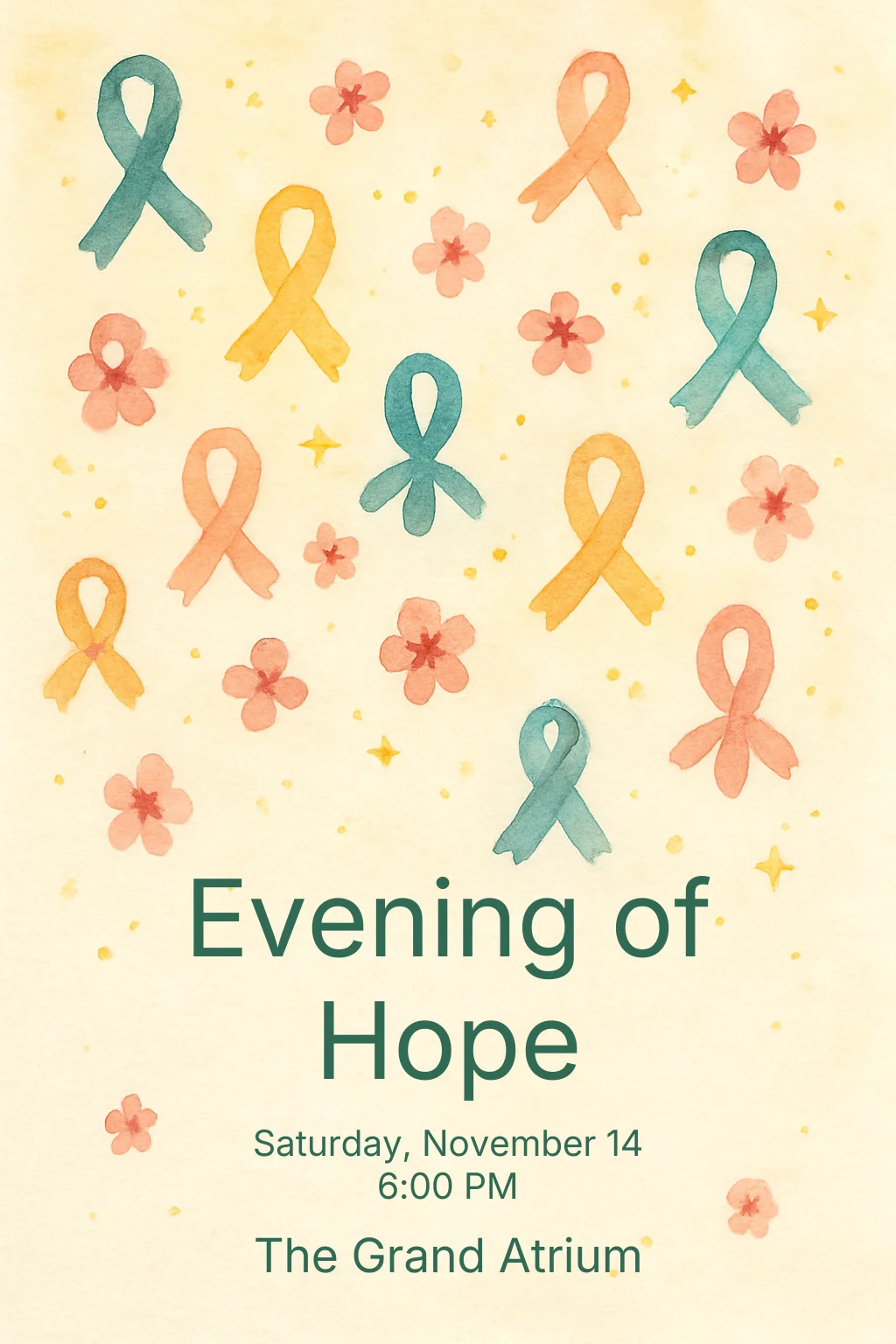 Watercolor Fundraiser
