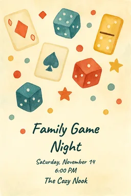 Watercolor Game Night