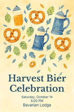 Watercolor Oktoberfest