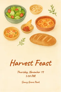 Watercolor Potluck