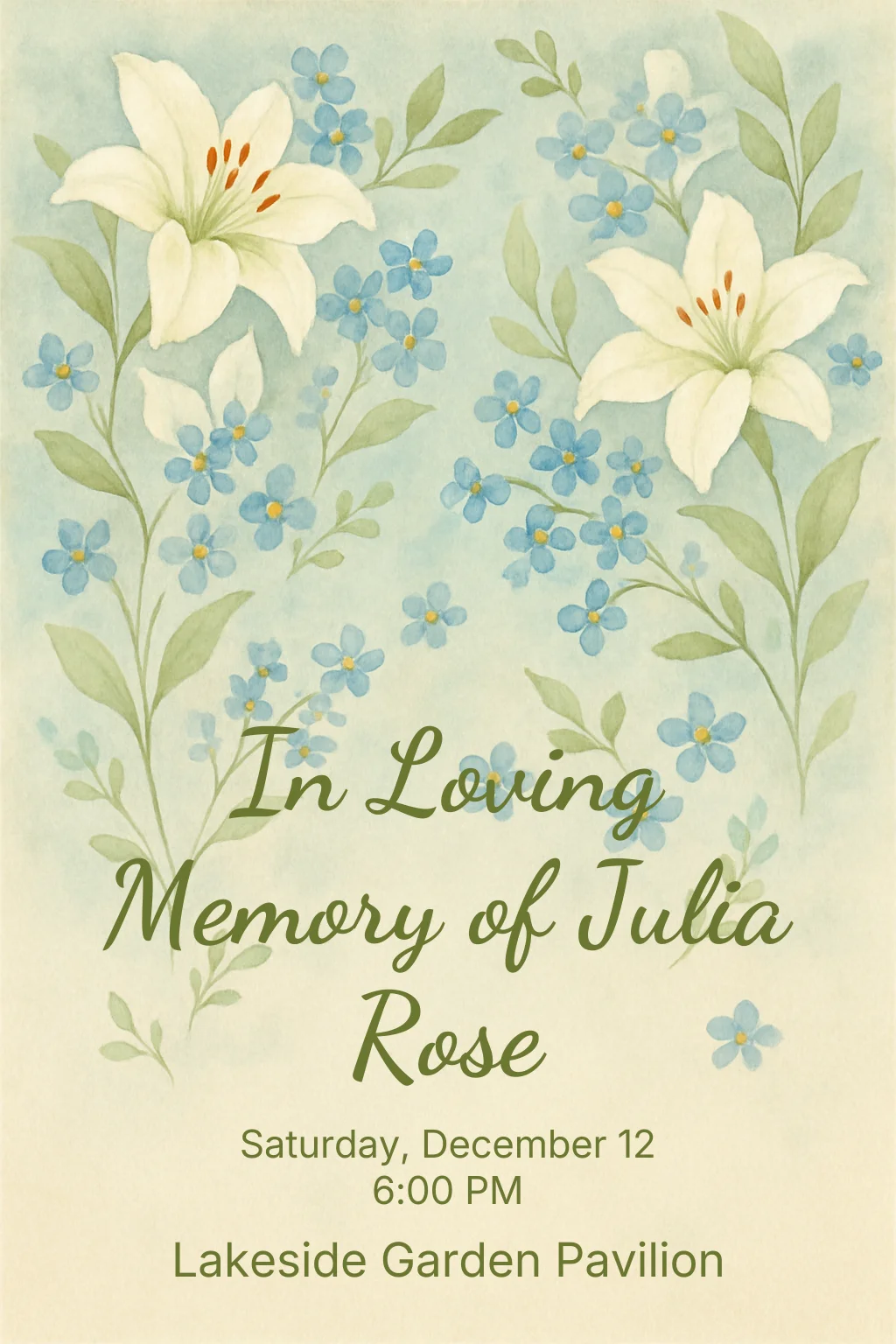 Watercolor Remembrance