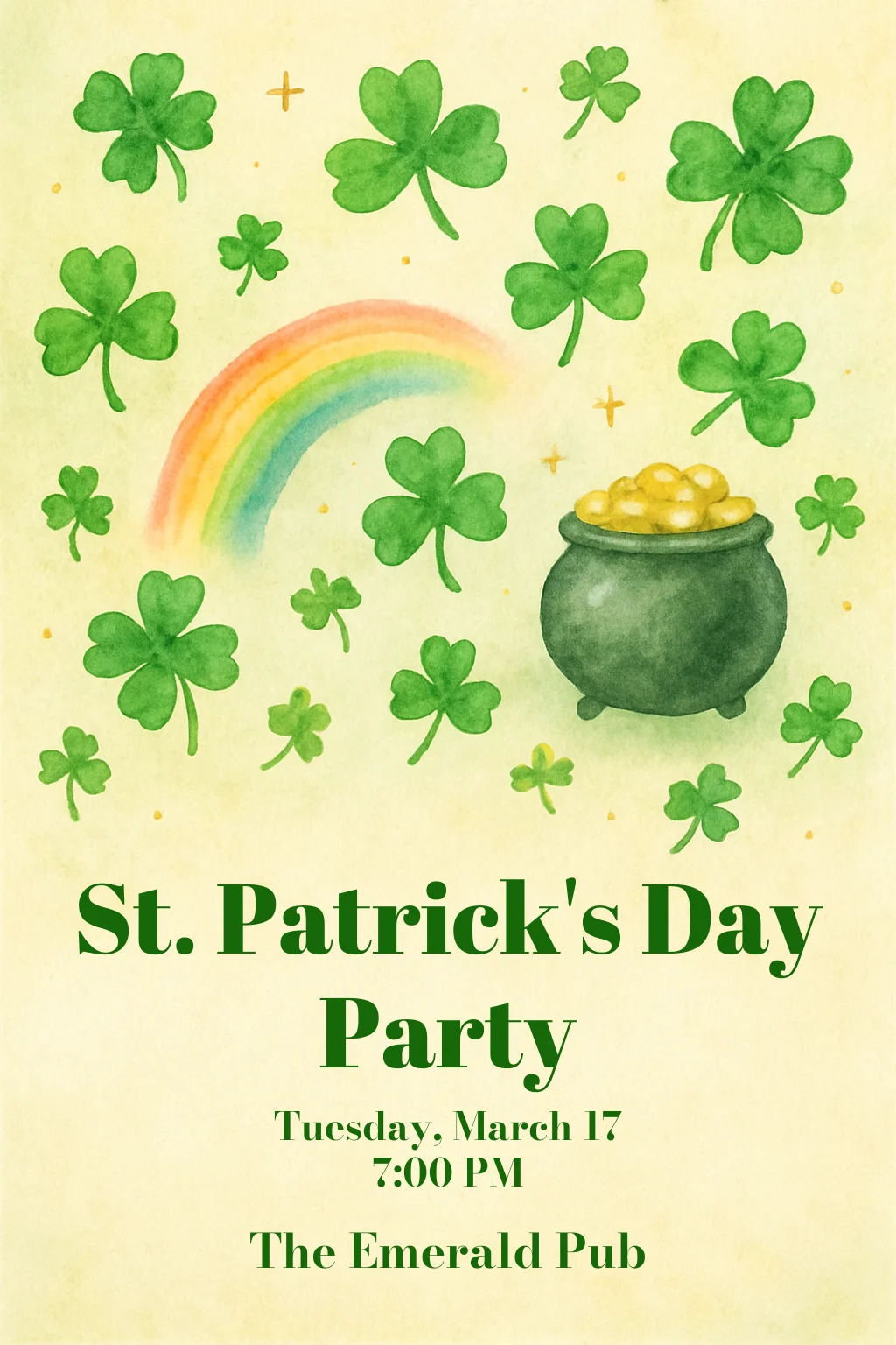Watercolor St. Patrick's