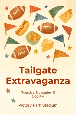 Watercolor Tailgate