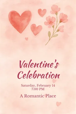 Watercolor Valentine