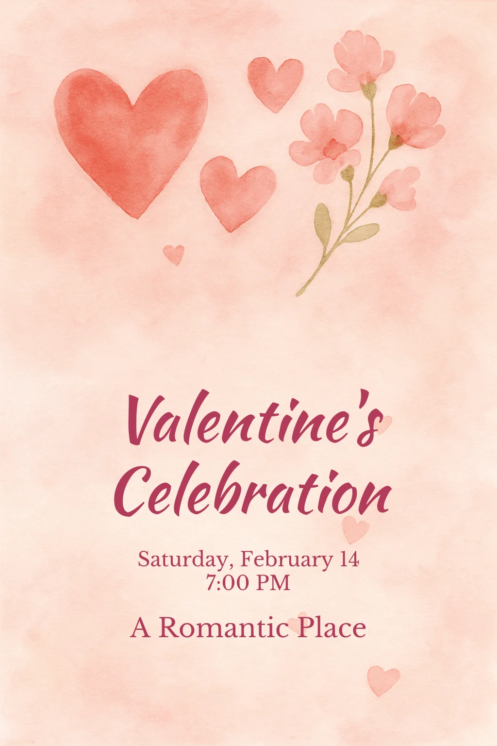 Watercolor Valentine