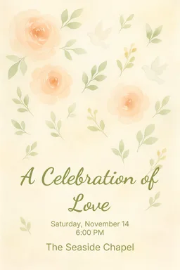 Watercolor Vow Renewal